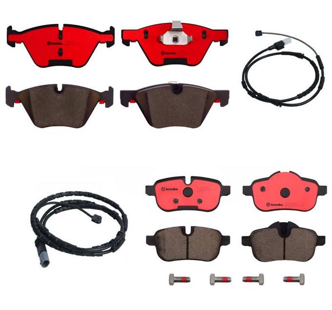 Brembo BMW Brakes Kit Pads Front and Rear (Ceramic) 34356792566